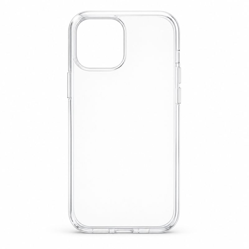 A clear transparent protective phone case, similar to the dbrand Ghost